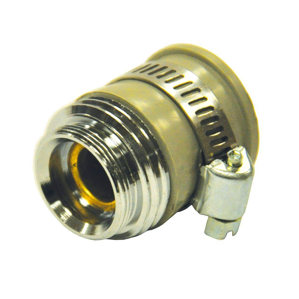 55/64 in. 27M or 3/4 in. GHTM Clamp-On Garden Hose Aerator Adapter - Super Arbor
