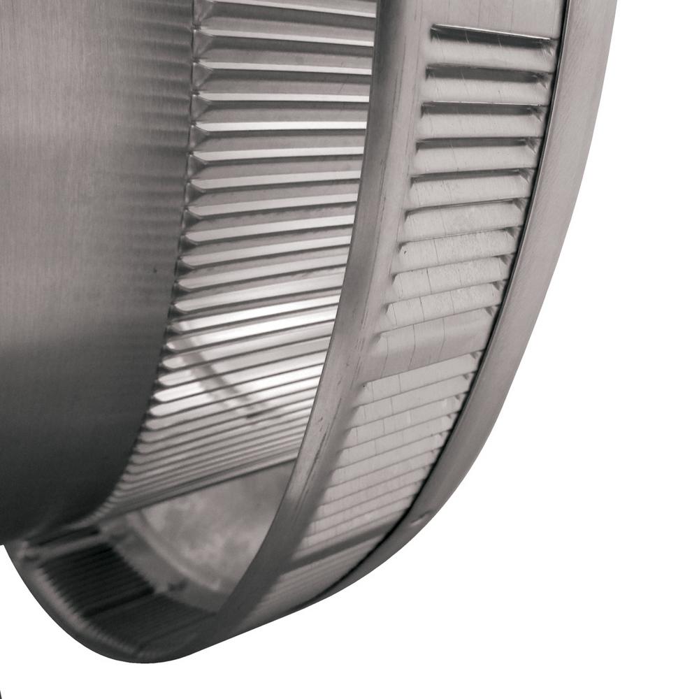 14 in. Dia Aluminum Roof Louver Exhaust Vent in Mill Finish - Super Arbor
