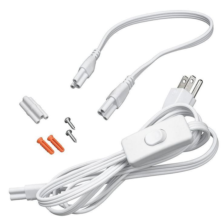 4 ft. Color Changing 32-Watt Equivalent Integrated LED White Strip Light Linkable 1800 Lumens (4 Pack)
