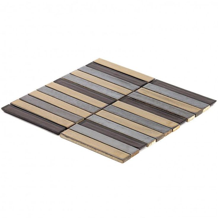 Bond Tile Glory Midnight 11.81 in. x 11.81 in. Ceramic and Glass Wall Mosaic (0.97 Sq. Ft.)