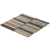 Bond Tile Glory Midnight 11.81 in. x 11.81 in. Ceramic and Glass Wall Mosaic (0.97 Sq. Ft.)