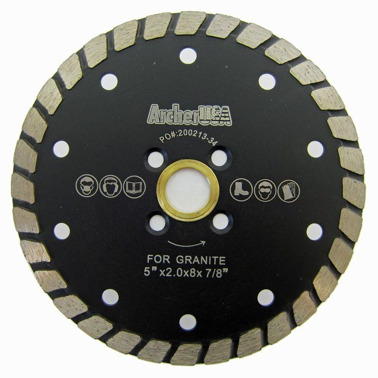 Archer USA 12 in. Wide Turbo Diamond Blade for Stone and Masonry Cutting