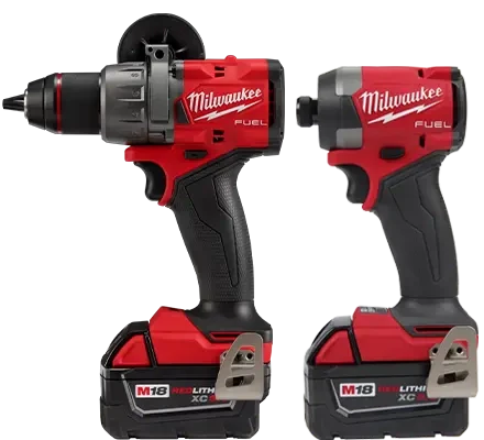Milwaukee M18 FUEL 18V Brushless Cordless Hammer Drill & Impact Driver Combo Kit (2-Tool) with Oscillating Multi-Tool, XC5.0 Batteries