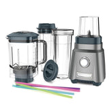 Hurricane 32 oz. 3-Speed Brushed Chrome Compact Juicing Blender
