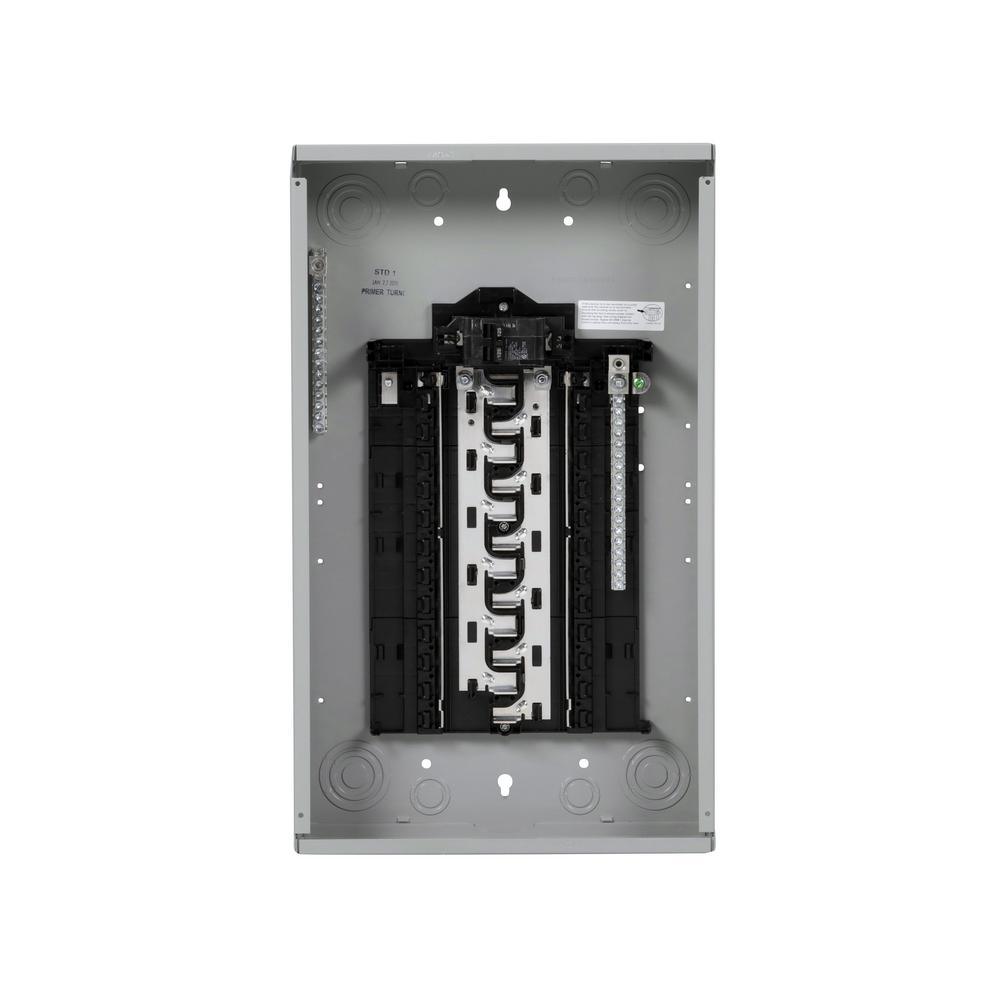 SN Series 100 Amp 20-Space 40-Circuit Main Breaker Plug-On Neutral Load Center Indoor - Super Arbor