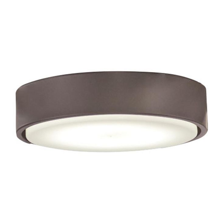 1-Light LED Brushed Nickel Wet Ceiling Fan Light Kit