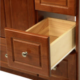 Ultraline 42 in. W x 21 in. D x 34.5 in. H Vanity Cabinet Only in Medium Alder - Super Arbor