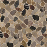 MSI Mix River Rock 12 in. x 12 in. x 10 mm Tumbled Marble Mesh-Mounted Mosaic Tile (10 sq. ft. / case)