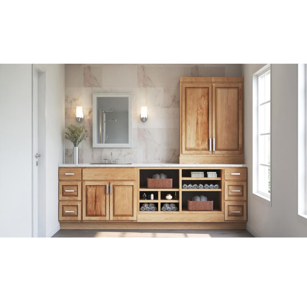 Hampton Assembled 24 x 34.5 x 21 in. Bathroom Vanity Base Cabinet in Natural Hickory