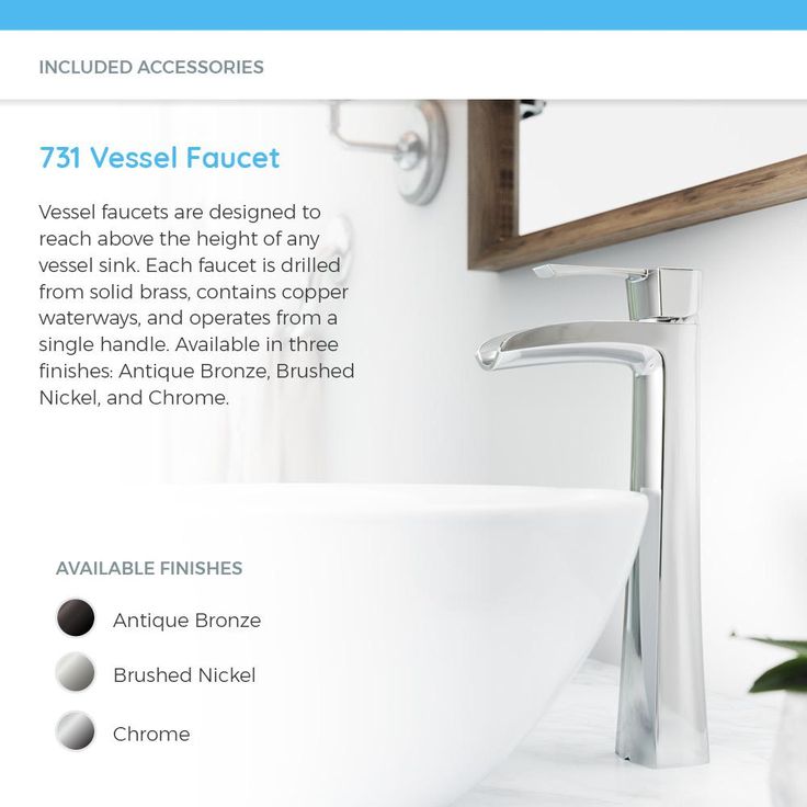 MR Direct Porcelain Vessel Sink in White with 731 Faucet and Pop-Up Drain in Antique Bronze