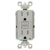15 Amp 125-Volt Duplex Self-Test Tamper Resistant/Weather Resistant GFCI Outlet, White - Super Arbor
