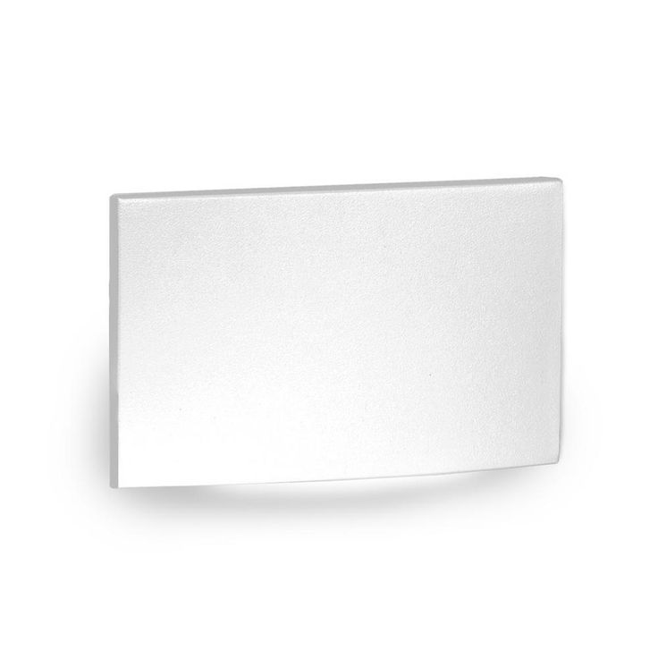 4-Watt Horizontal Scoop 1-Light Line Voltage Brushed Nickel LED Stair Light or Wall Light, 3000K