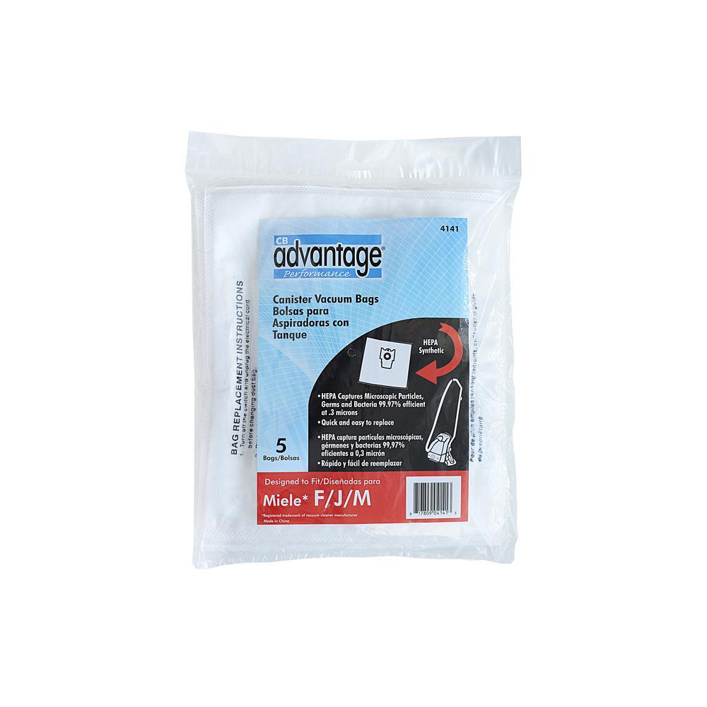 Replacement F/J/M HEPA Vacuum Bags and Filters Designed to Fit Miele Vacuums - Super Arbor