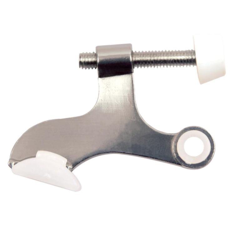Satin Nickel Hinge Pin Door Stop for Hollow Core Doors Value Pack (5 per Pack)