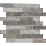Tarvos Interlocking 11.81 in. x 11.81 in. x 6 mm Glass Mesh-Mounted Mosaic Tile (14.55 sq. ft. / case) - Super Arbor