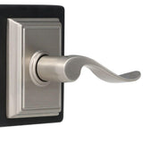 Accent Satin Nickel Passage Hall/Closet Door Lever with Addison Trim - Super Arbor