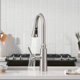 Coretta Single-Handle Pull-Down Sprayer Kitchen Faucet with Reflex and Power Boost in Spot Resist Stainless
