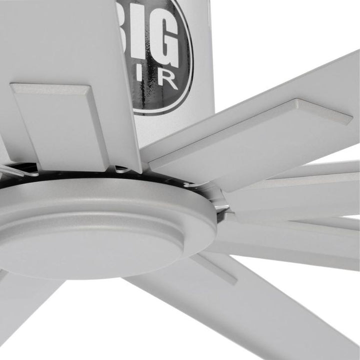 72 in. Indoor Metallic Nickel Industrial Ceiling Fan with Remote Control