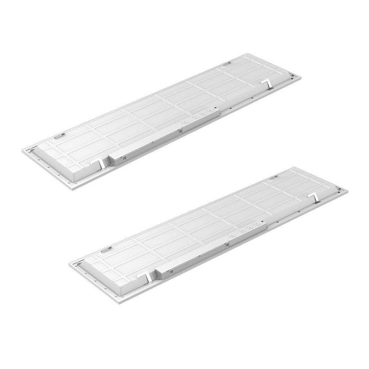 Commercial Electric 1 ft. x 4 ft. 250-Watt Equivalent White Integrated LED Backlit Troffer, 3825 Lumens, 4000K Bright White (2-Pack)