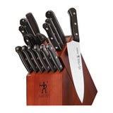 Solution 18-Piece Stainless Steel Knife Set with Block