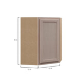 Hampton Assembled 24x30x12 in. Diagonal Corner Wall Kitchen Cabinet in Unfinished Beech - Super Arbor