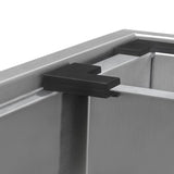 25 x 22 in. Workstation Drop-In Tight Radius Topmount 16-Gauge Stainless Steel Ledge Kitchen Sink Single Bowl