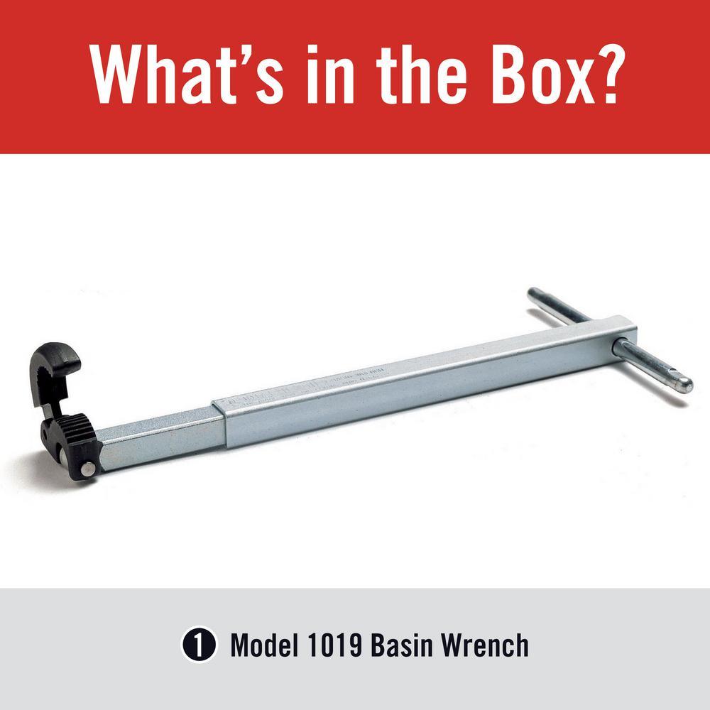 10 in. to 17 in. Model 1019 Telescoping Basin Wrench - Super Arbor