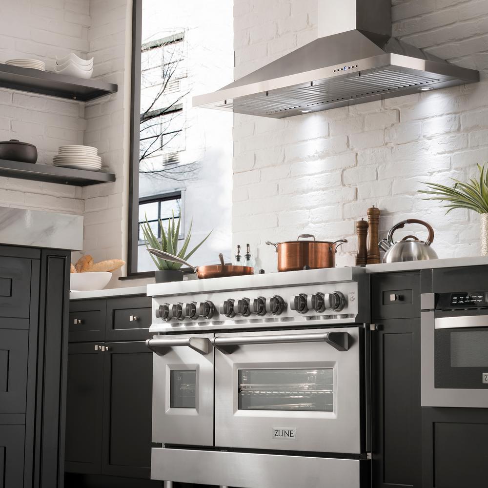 ZLINE 48 in. Professional Dual Fuel Range in Stainless Steel (RA48) - Super Arbor
