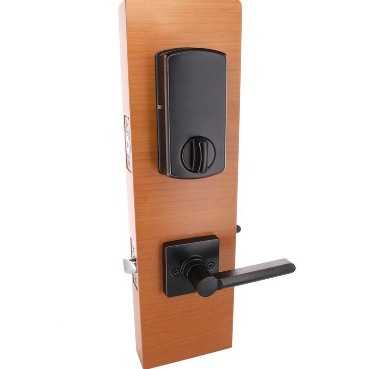 Square Aged Bronze Electronic Keypad Single Cylinder Deadbolt with Tonbridge Hall and Closet Door Lever Combo Pack