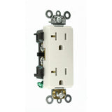 Decora Plus 20 Amp Industrial Grade Duplex Outlet, White - Super Arbor