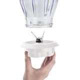 PureMix 56 oz. 3-Speed White and Stainless Steel Countertop Blender with Thermal Resistant Glass Jug
