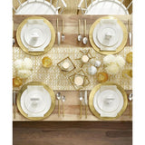 13 in. Decor Champagne SS Hammered Rim Charger Plate (Set of 6)