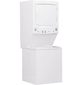 GE Gas Stacked Laundry Center with 3.8-cu ft Washer and 5.9-cu ft Dryer