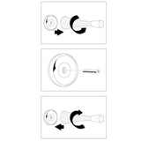 Satin Nickel Spring Door Stops Value Pack (5-Pack)