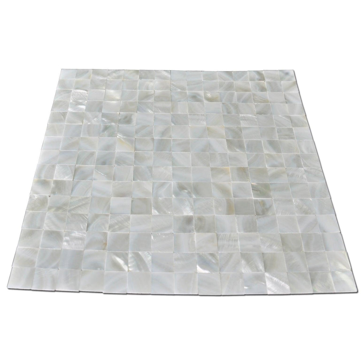 Art3d Rectangle White Seamless 12 in. x 12 in. Peel and Stick Mother of Peral Tile (1-Pack)