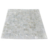 Art3d Rectangle White Seamless 12 in. x 12 in. Peel and Stick Mother of Peral Tile (1-Pack)