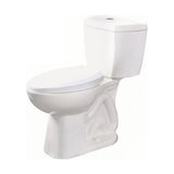 2-Piece 0.8 GPF Single Flush Round Bowl Toilet in White - Super Arbor