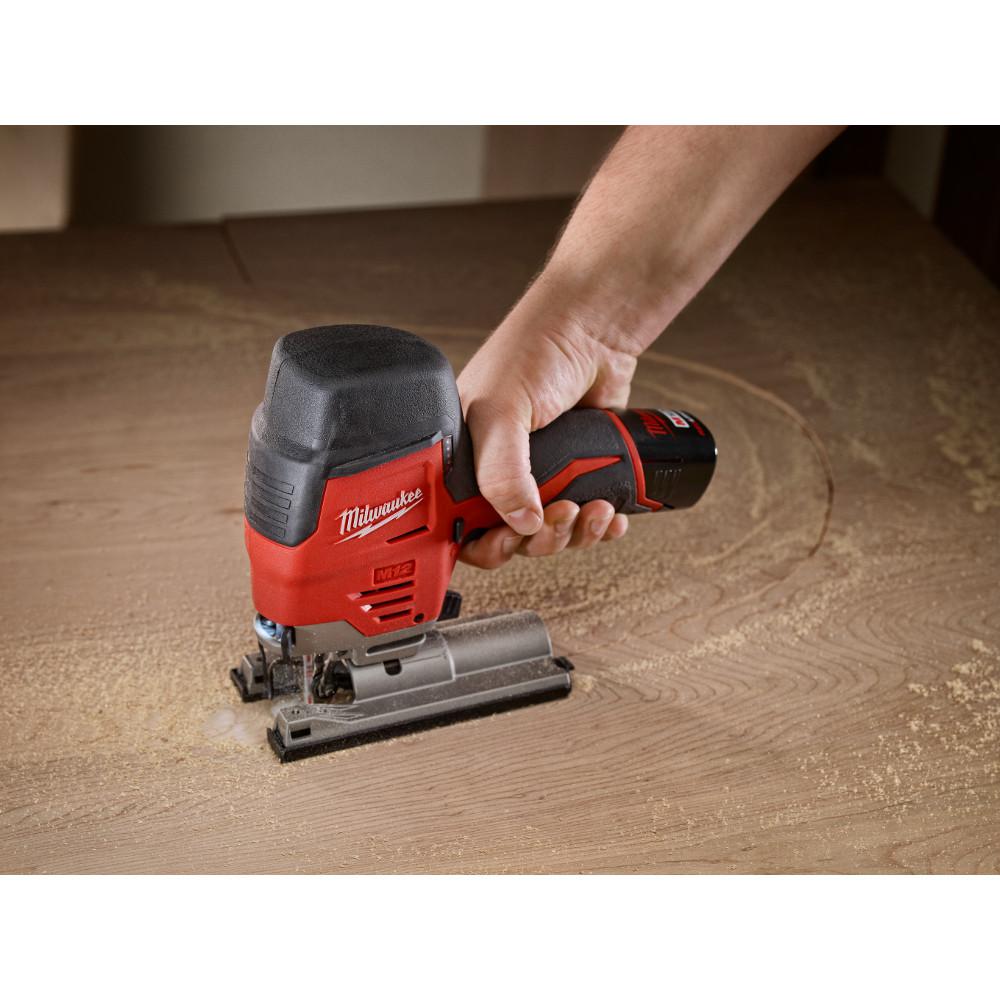 M12 12-Volt Lithium-Ion Cordless Jig Saw Kit with One 4.0 Ah Battery, Charger and Bag - Super Arbor