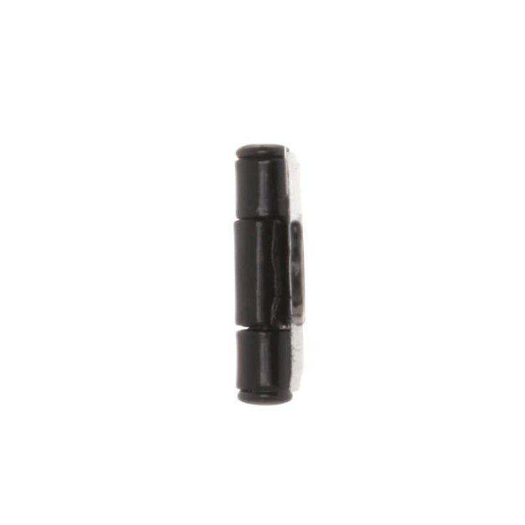 Everbilt 3 in. x 3 in. Black Strap Surface Mount Hinge (2-Pack)