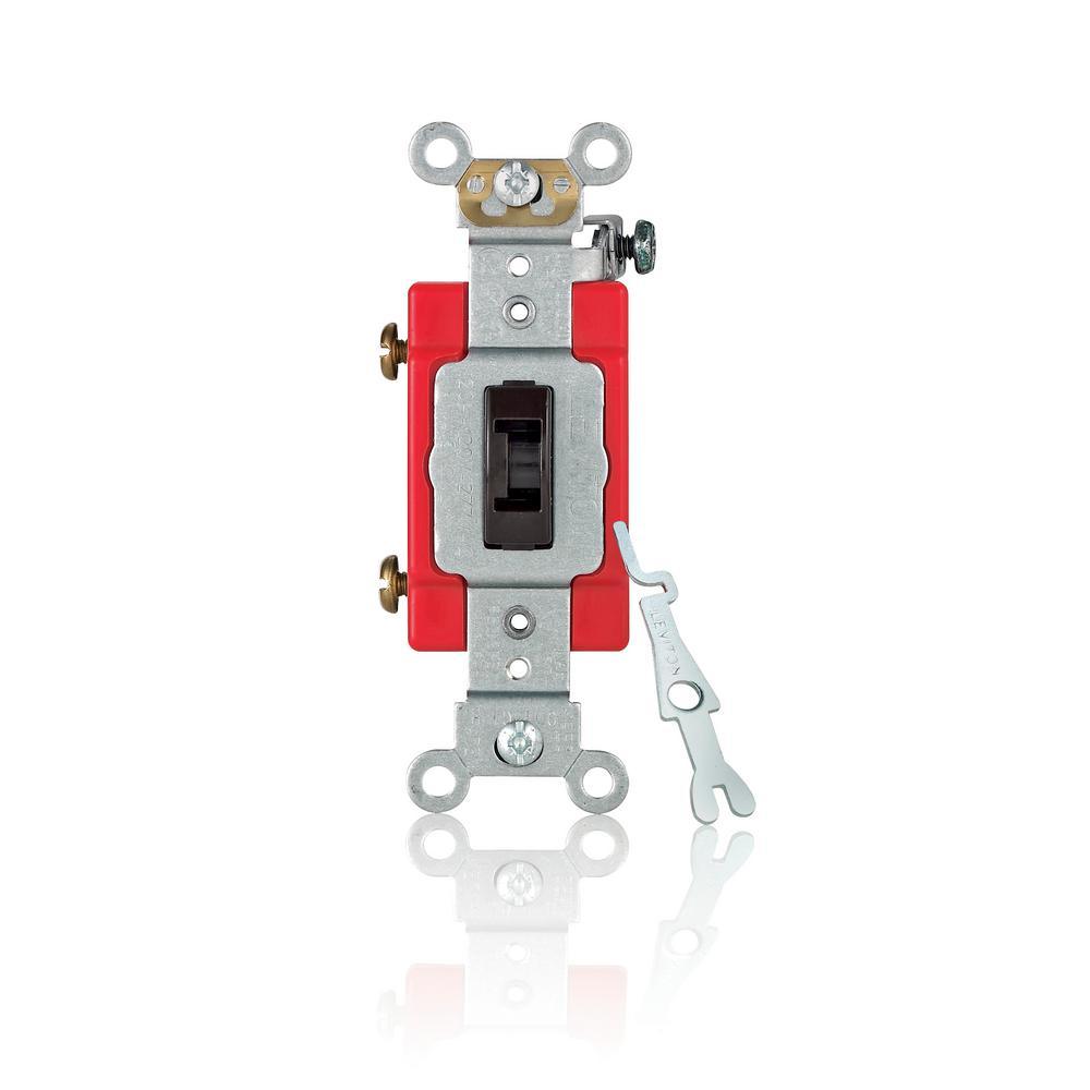 20 Amp Industrial Grade Heavy Duty Single Pole Locking Toggle Switch, Gray - Super Arbor