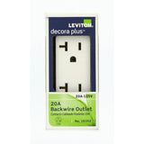 Decora Plus 20 Amp Industrial Grade Duplex Outlet, White - Super Arbor