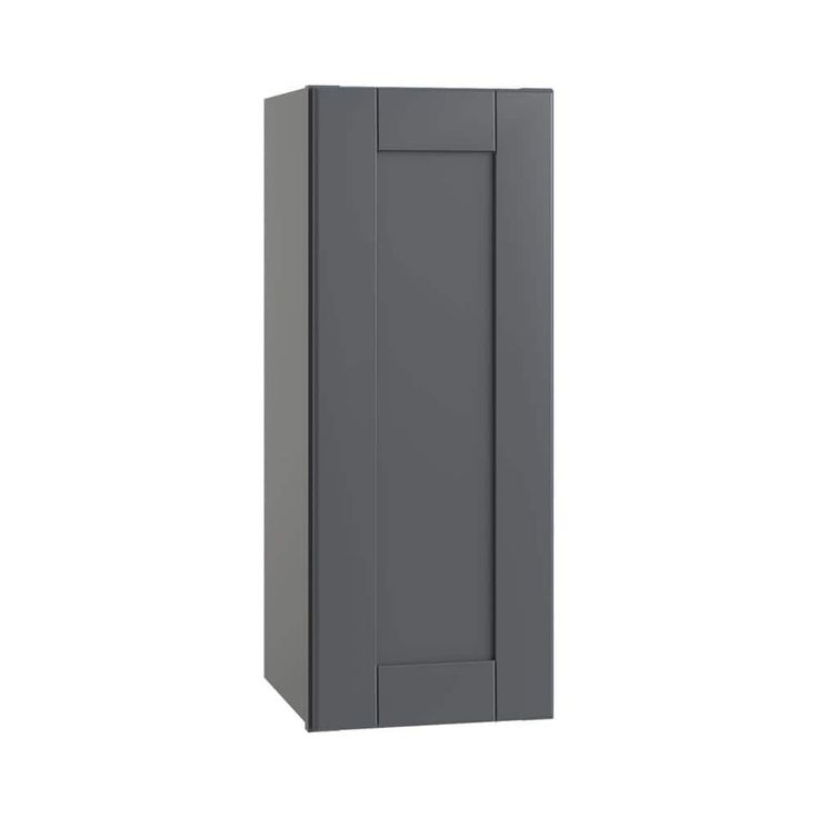 Home Decorators Collection Washington 15 in. W x 12 in. D x 36 in. H Assembled Plywood Wall Kitchen Cabinet in Valiant Onyx with Soft Close Door