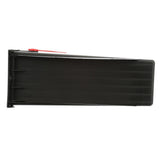 Parsons Medium, Plastic, Post Mount Mailbox, Black - Super Arbor