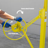 Professional 150 lbs. Drywall and Panel Lifter Rolling Hoist with Caster Wheels - Super Arbor