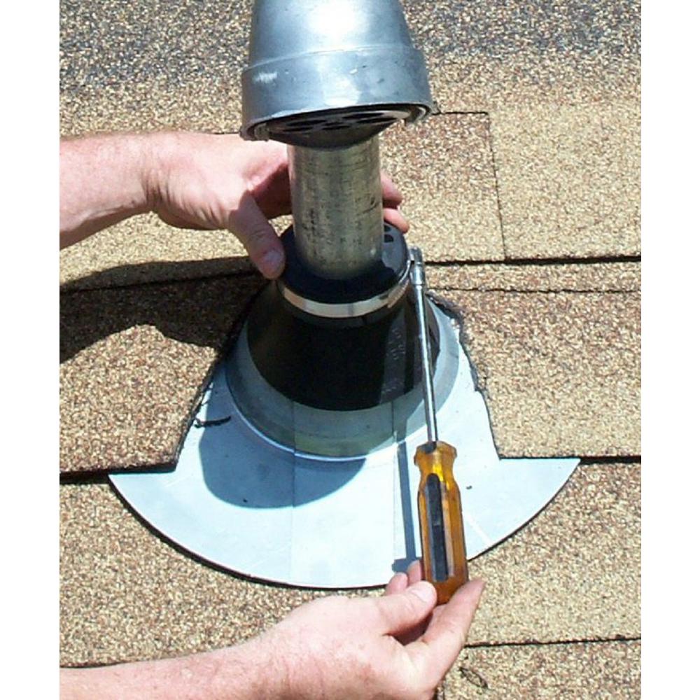 All Style Small Retro-Split Storm Collar Umbrella Flashing for Nominal Pipe Size 2 in. Dia (2.375 in. O.D.) Round Pipe - Super Arbor