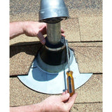 All Style Small Retro-Split Storm Collar Umbrella Flashing for Nominal Pipe Size 2 in. Dia (2.375 in. O.D.) Round Pipe - Super Arbor