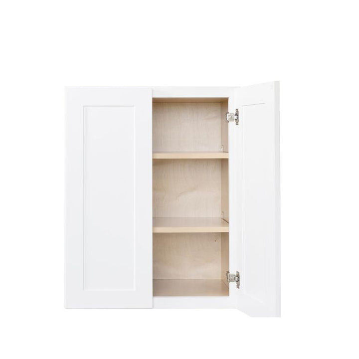 Bremen Ready to Assemble 24 x 30 x 12 in. Wall Cabinets with 2 Doors and 2 Adjustable Shelves