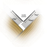 2-1/2 in. x 100 ft. Gold Flexible Corner Bead - Super Arbor