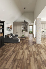 STAINMASTER Russet 6-mm x 7-in W x 48-in L Waterproof Interlocking Luxury Vinyl Plank Flooring (18.78-sq ft/case)