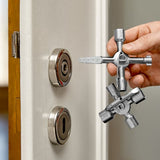 KNIPEX TwinKey Universal Control Cabinet Key, 3.6 in (92 mm)